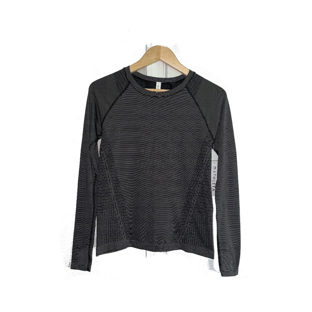 Striped Athleta Momentum Seamless Top